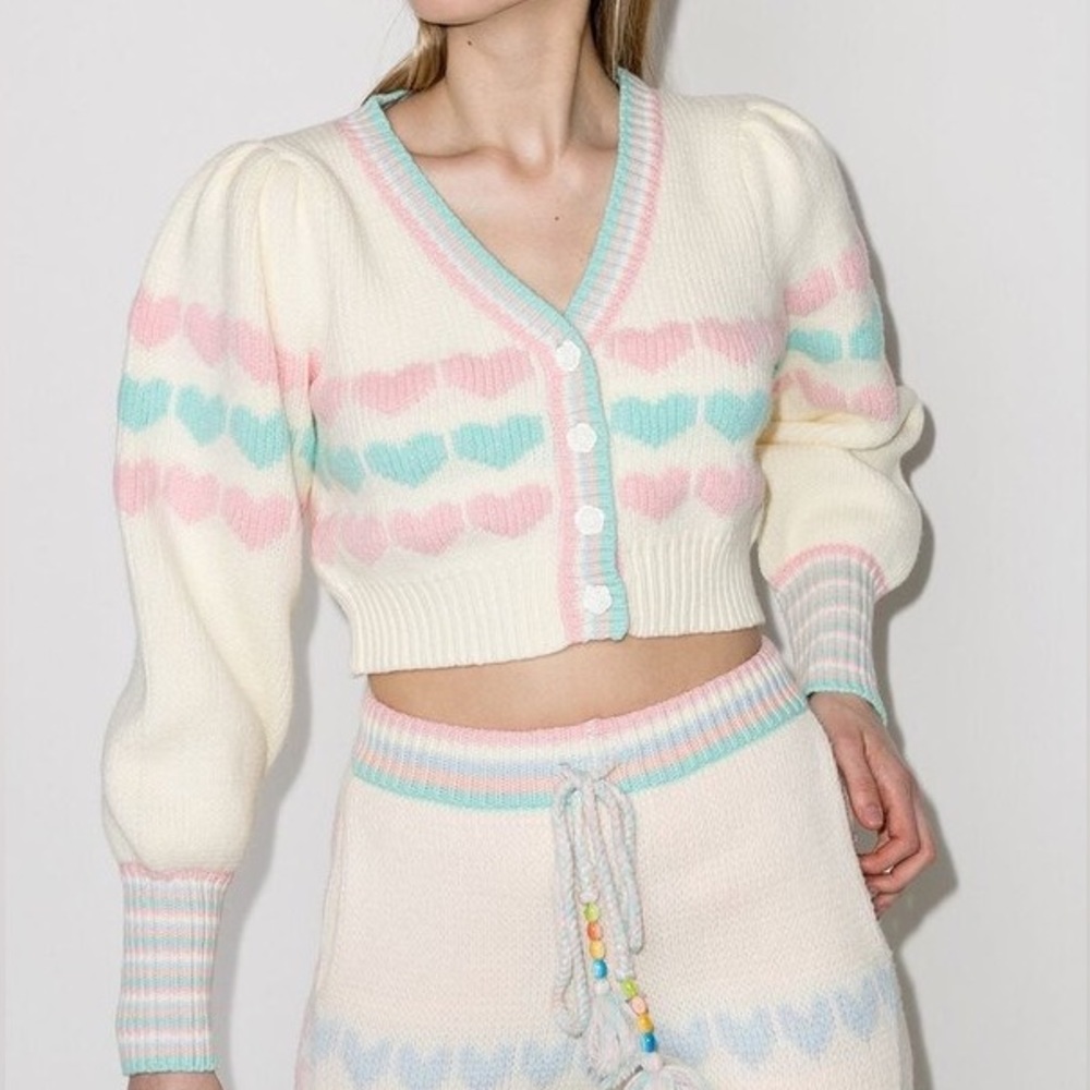 Loveshackfancy heart cardigan